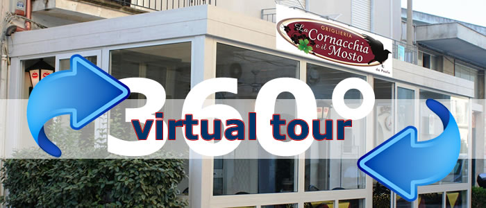 Click per visualizzare il Virtual Tour di Ristorante La Cornacchia e il Mosto